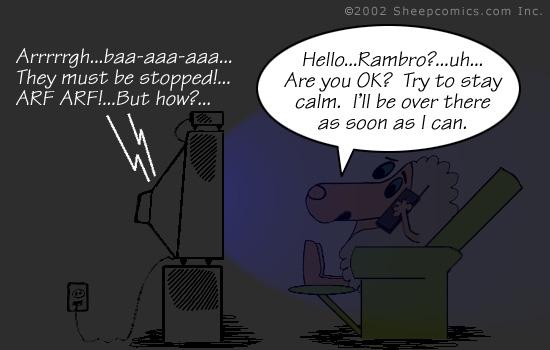 Sheepcomics.com Rambro's Meltdown 3